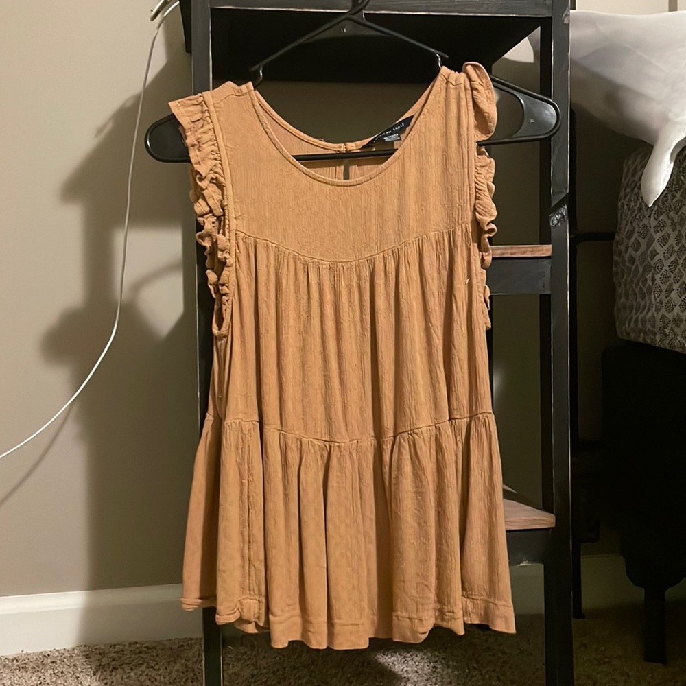 american eagle burnt yellow tank top